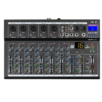 1 x RAW Customer Returns Weymic F7-Pro Professional Mixer 4-Channel 2-Bus Mixer w USB Audio Interface for Recording DJ Stage Karaoke Music Application - RRP €65.25