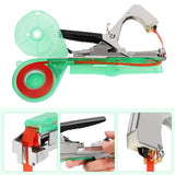 1 x RAW Customer Returns HIVIEW Plant Tying Machine Alloy Tomato UVA Flower Vegetable Vineyard Hand Tying Tool with 10 Rolls Tape and 1 Box Staples - RRP €29.94