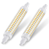 1 x RAW Customer Returns DiCUNO R7s LED 118mm, LED rod lamp 8.5W warm white 2700K, replaces 75W halogen lamp, 950lm, LED tube for ceiling floodlights, reading lamps, 360 beam angle, not dimmable, 230V, pack of 2 - RRP €18.41