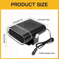 1 x RAW Customer Returns DAZZTIME Portable Car Heater, 12V 150W Car Heater, 2 in 1 Car Heating Windshield Defroster, Portable Car Heater, Car Heating Defroster, Car Demister - RRP €20.99