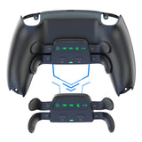 1 x RAW Customer Returns Back Paddles Programmable Remap Kit for PS5 Controller, RISE4 Back Buttons for PS5 Controller BDM-010 020 030, Upgrade 4 Back Buttons Attachments Support Mapping, Turbo and Combo Function - RRP €53.35