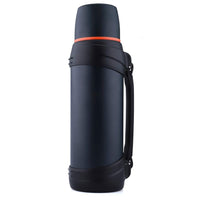 1 x RAW Customer Returns Olerd Thermos Flask 2.5L, Insulated Stainless Steel Drinking Bottle, Insulated Bottle with 2 Drinking Cups, Double Wall Insulated Camping Water Bottle, 24h Hot Cold Dark Blue  - RRP €36.38