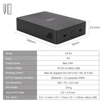 1 x RAW Customer Returns Mini UPS Uninterruptible Power Supply for Router, Modem, Camera, Input 5V DC Output 5V DC or Micro USB Max.3A No Charger  - RRP €33.54