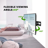 1 x RAW Customer Returns USX-MOUNT TV wall mount swivel tiltable for 32-70 inch LED, OLED, plasma TV, universal TV wall mount with ultra-strong double arm, TV mount with VESA 75x75-400x400mm up to 50kg - RRP €39.98