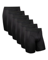 1 x RAW Customer Returns DANISH ENDURANCE Pack of 6 sports boxer shorts, odorless, breathable, sports underwear, for men, multicolored 3X black, 3X black red stitching 3XL - RRP €47.95