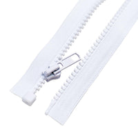 4 x Brand New Sawoake 5 2pcs 91cm Separating Jacket Zippers for Sewing Coats Jacket Zipper White Molded Plastic Zippers Bulk Tailor DIY Sewing Tools for Garment Bags - RRP €81.6