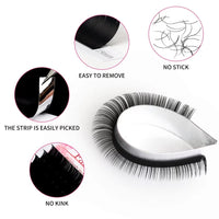 1 x Brand New Individual Eyelash Extensions 0.10 D Curl 15-20mm Blending Tray 12 Row Individual Eyelashes for Eyelash Extension Roll Individual Lashes Eyelashes 1 to 1 Professional FADVAN Classic Eyelash Extensions - RRP €9.98