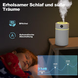 1 x RAW Customer Returns Humidifier Bedroom Double Spray with LED Screen, 36h Quiet Ultrasonic Room Humidifier with 7 Colors Light 6 Filters, 1.8L Humidifier for Children s Room Baby Plant, Aroma Diffuser 35  - RRP €29.99