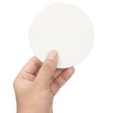 1 x RAW Customer Returns Belle Vous Round White Ceramic Coasters 12 Pack 10.2cm - Unglazed Tile Coaster Blanks Cork Coasters - Trivets, Glasses, Mugs, Painting, Acrylic Pouring, Alcohol Ink Mosaics - RRP €22.99