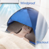 1 x RAW Customer Returns Mini Head Tent,Headrest Tent,Automatic Instant Tent,Beach Sunbathing Windproof Sand Proof Sun Protection Portable Headrest Tent with Storage Bag for Hiking - RRP €16.85