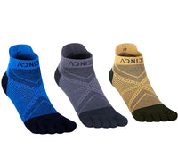 1 x RAW Customer Returns AONIJIE 3 pairs of women and men athletic sports socks for running marathon five finger socks - RRP €24.19