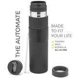 1 x RAW Customer Returns BALIBETOV - New - Stainless Steel AutoMate - Thermo, Mate Cup and Bombilla in One - You Don t Have to Refill Every Time You Want to Drink Black  - RRP €23.99