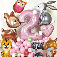 31 x Brand New Animal foil balloons for jungle safari theme backdrop birthday party decorations or cute baby shower decorations - RRP €312.17