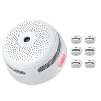 1 x RAW Customer Returns X-Sense wireless networked smoke detector XS01-WR, networked smoke alarm with 250 meter range, fire alarm with replaceable battery, set of 6 - RRP €143.99