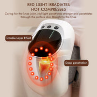 1 x RAW Customer Returns Knee Massager Joint Pain Relief 3 Heat Levels, Red Light Knee Massager, Wireless Knee Massager with Heat and Vibration Massage for Joint Pain Relief with LCD Screen - RRP €52.99