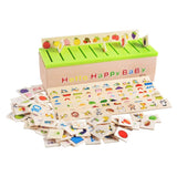 1 x RAW Customer Returns POFET Montessori Sorting Toddlers Child Education 1 Sorting Box, 8 Sorting Strips, 80 Mini Sorting Cards - RRP €22.18