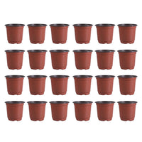 12 x Brand New DOITOOL 100 pieces plastic plant pots, small cultivation pots, plastic flower pot 10 cm round plastic cultivation pots for plants, flower pots for seedlings and cuttings diameter 90 mm  - RRP €248.28