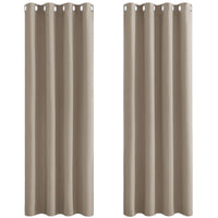 1 x RAW Customer Returns PONY DANCE Blackout Curtains Thermal Curtain Children s Room Curtains Opaque Curtains Bedroom Eyelet Curtain Set of 2 Blackout Curtains, H 228 x W 117 cm, Sand Coloured - RRP €44.95