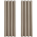 1 x RAW Customer Returns PONY DANCE Blackout Curtains Thermal Curtain Children s Room Curtains Opaque Curtains Bedroom Eyelet Curtain Set of 2 Blackout Curtains, H 228 x W 117 cm, Sand Coloured - RRP €44.95