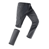 1 x RAW Customer Returns HCSS Hiking Pants Men Zip Off Removable Outdoor Pants Breathable Trekking Pants Summer Sun Protection Quick-Drying Functional Pants Lightweight Work Pants with Belt, 5 Pockets Dark Gray-XL  - RRP €47.35