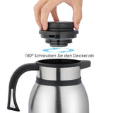 1 x RAW Customer Returns Yitriden 2L stainless steel thermos flask, double-walled vacuum insulation coffee pot, high-quality insulated teapot thermo for coffee, milk, tea, drinks - RRP €17.99