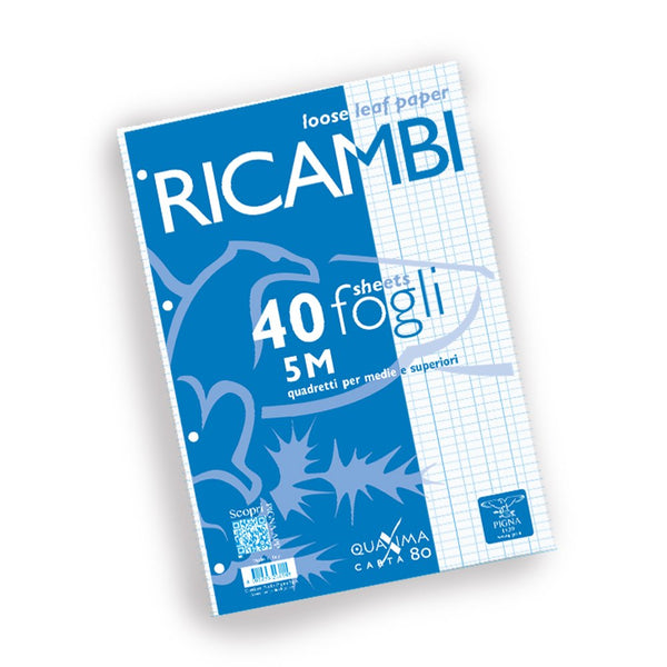 1 x Brand New Pigna Ricambi - Paper A4 size, 40 sheets  - RRP €15.6