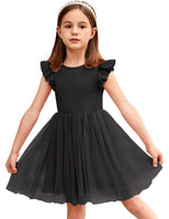 1 x RAW Customer Returns Arshiner Girls Dress Toddler Summer Dress Sleeveless Dress Halloween Party Dress Princess Dress Children Black Puff Dress Tulle Ball Gown 130 7-8Years - RRP €20.62