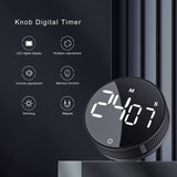 1 x RAW Customer Returns Digital Kitchen Timer Magnetic Countdown Large LED Display Countdown for Kitchen Fitness Class Cooking Learning Easy for Kids Elderly Black - RRP €15.89