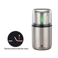 1 x RAW Customer Returns DR MILLS Electric Spice and Coffee Grinder, Mill and Chopper, Removable Cup, Wash-Free Knife and Wash-Free Cup are made of SUS304 stainless steel DM-7452  - RRP €38.88