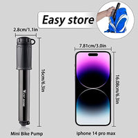 1 x RAW Customer Returns Amacoam Bicycle Pump, Mini Portable Air Pump, Mini Bicycle Air Pump, Suitable for Presta and Schrader Valves, Bicycle Pump for Mountain Bikes, Road Bikes, BMX, Balls - RRP €14.11