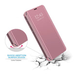 1 x RAW Customer Returns Redmi Note 13 Pro Case, Xiaomi Redmi Note 13 Pro Case, Clear View Flip Case, Mirror Effect Flip Case, Hard Case, PC PU Leather, Redmi Note 13 Pro 360 Case, Shockproof, - RRP €21.6