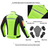 1 x RAW Customer Returns Zyxformis Motorcycle Jacket, Windproof Waterproof Motorcycle Jacket Protective Armor for Men Summer Winter - RRP €99.41