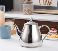 1 x RAW Customer Returns SANQIAHOME Stainless Steel Teapot Coffee Pot, 1.2L - RRP €25.19