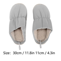 1 x RAW Customer Returns Heated Slippers for Men, Plush USB Heating Slippers with Soft Interior and Non-Slip Bottom for Wearing at Home Gray 30 11cm  - RRP €32.49