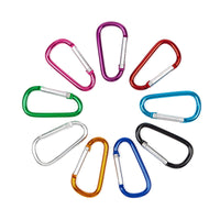 13 x Brand New Carabiner made of aluminum spring backpack closures spring snap hook keychain carabiner for outdoor, camping, hiking, traveling, fishing, backpack random color 16 pieces - RRP €113.88