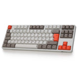 1 x RAW Customer Returns Akko 3087S ISO-DE Nordic Mechanical Keyboard, Wired Computer Keyboard 87 Keys 100 Anti-Ghosting with PBT Keycaps, Speed Silver Switch, TKL Gaming Keyboard for PC Steam Engine  - RRP €74.99