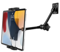 1 x RAW Customer Returns woleyi Tablet Wall Mount Arm Adjustable, Wall iPad Holder Swivel Arm, Metal Wall Mount for Kitchen Bedroom Counter for iPad Pro Air Mini, Switch, Lenovo, Galaxy Tab, Cell Phone 4-12.9  - RRP €46.99