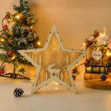 1 x Brand New Shengruili LED Wooden Star Decorative Lamp Christmas Star LED Lighting Window Lighting LED Christmas Decoration - RRP €22.8