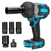 1 x RAW Customer Returns 2000Nm Cordless Impact Wrench Compatible with Makita 18V Lithium Battery, 3 4 Inch Brushless Impact Wrench with Sockets and Adapter Without Battery  - RRP €199.24