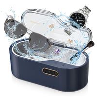 1 x RAW Customer Returns Ultrasonic cleaning device glasses, 450ml ultrasonic device with 4 time settings 45KHz, professional ultrasonic cleaner for jewelry, glasses, watches, silver, rings, necklaces, razors, coins - RRP €40.33