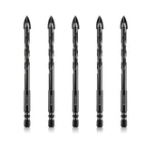 4 x RAW Customer Returns Meccion tile drill 5pcs. 8mm glass drill professional cross tungsten carbide drill for tiles, ceramics, masonry, glass, plastic, wood, porcelain, soft metal - RRP €47.96