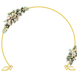 1 x RAW Customer Returns Fomcet 2.2M Wedding Arch Gold Round Balloon Arch Large Metal Ring Wedding Arch Frame Circle Backdrop Stand for Party Ceremony Events Decoration - RRP €53.44