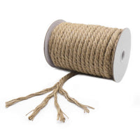 1 x RAW Customer Returns Vivifying hemp rope, 15m 10mm jute rope, heavy rope for crafts, floristry, DIY, decoration, bundles, scratching post, bundling brown  - RRP €13.1