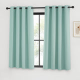 1 x RAW Customer Returns KGORGE Curtains Green Opaque Eyelet Curtains Set of 2 Short Opaque Curtains Children s Room Boy Thermal Curtains with Eyelets Blackout Curtains, 145 x 140 cm HxW , Light Green - RRP €25.16