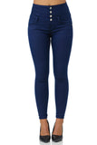 1 x RAW Customer Returns Elara Damen Jeans High Waist Push Up Skinny Fit Chunkyrayan 1166-7 Navy-46 3XL  - RRP €28.96