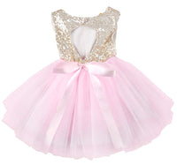 1 x RAW Customer Returns AGQT Baby Girls Tutu Tulle Dress Sleeveless Party Dress Princess Sequin Flower Girl Dress Pink 12-18 Months - RRP €32.72