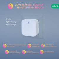 1 x RAW Customer Returns NOUS E1 ZigBee Gateway, ZigBee Hub Bluetooth Hub, ZigBee Bridge, ZigBee Smart Home, ZigBee Gateway Alexa, Gateway ZigBee Smart Home, ZigBee 3.0, Bluetooth, Smart Life Tuya App - RRP €30.7