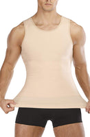 1 x RAW Customer Returns Gotoly Men s Undershirts Shapewear Workout Tank Tops Compression Shirt Muscle Shirt Slimming Body Shaper Sport Tummy Away Shirt Undershirt Fine Rib M, Beige  - RRP €29.23