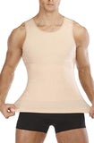 1 x RAW Customer Returns Gotoly Men s Undershirts Shapewear Workout Tank Tops Compression Shirt Muscle Shirt Slimming Body Shaper Sport Tummy Away Shirt Undershirt Fine Rib M, Beige  - RRP €29.23