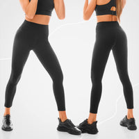 1 x RAW Customer Returns Walifrey Women s Gym Leggings High Waisted Black Workout Gym Sports Leggings SM - RRP €25.99